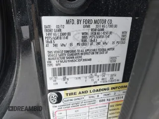 2012 Ford Expedition XLT с VIN 1FMJU1H53CEF35048, выставлен на аукционе IAAI как лот 42306617 с пробегом 242 990 миль миль и . История ставок и продаж доступна на DreamBid. Изображение 9.