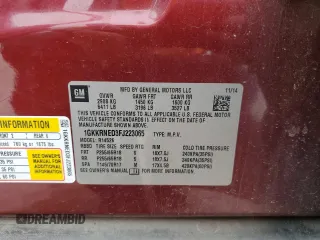 2015 GMC Acadia SLE with VIN 1GKKRNED3FJ223065, listed as a Copart auction lot 57797365 with 195,328 mi miles and Salvage title. Bid and sale history available at DreamBid. Image 13.