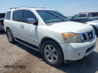 2011 Nissan Armada Platinum z VIN 5N1BA0NF8BN606022, wystawiony jako IAAI lot #42163396 z przebiegiem 239 455 mil mil oraz . Historia ofert i sprzedaży dostępna na DreamBid. Obrazek 1.