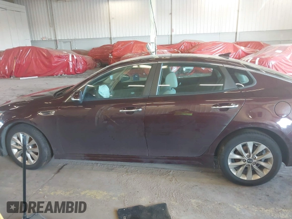 2018 Kia Optima LX with VIN 5XXGT4L36JG274564, listed as a IAAI auction lot 41535874 with 91,883 mi miles and . Bid and sale history available at DreamBid. Image 13.