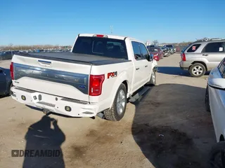 2017 Ford F-150 XL with VIN 1FTEW1EG0HFB05517, listed as a IAAI auction lot 41153073 with 92,281 mi miles. Bid and sale history available at carsss.com. Image 4.