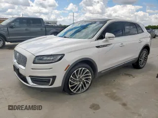 2019 Lincoln Nautilus Reserve with VIN 2LMPJ8L95KBL50505, listed as a Copart auction lot 56309135 with 105,289 mi miles and Salvage title. Bid and sale history available at DreamBid. Image 1.