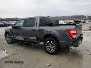 2021 Ford F-150 XL with VIN 1FTEW1CP1MFA48094, listed as a Copart auction lot 47822195 with 56,506 mi miles and Salvage Title. Bid and sale history available at carsss.com. Image 2.