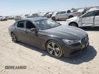 2017 BMW 7 Series 740i with VIN WBA7E2C53HG739785, listed as a Copart auction lot 62571063 with 0 mi miles. Bid and sale history available at carsss.com. Image 4.