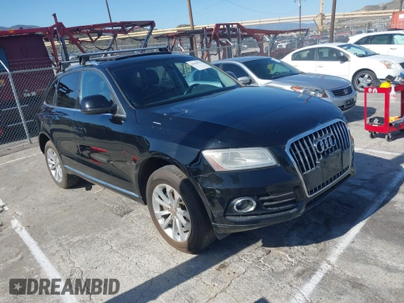 2014 Audi Q5 Premium z VIN WA1CFAFP0EA085858, wystawiony jako IAAI lot #41956522 z przebiegiem Nie podano mil oraz . Historia ofert i sprzedaży dostępna na DreamBid. Obrazek 1.