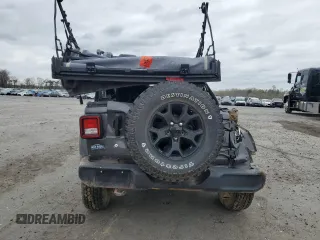 2020 Jeep Wrangler Sport S with VIN 1C4GJXAG4LW247149, listed as a Copart auction lot 51600935 with 49,648 mi miles and Salvage title. Bid and sale history available at DreamBid. Image 6.