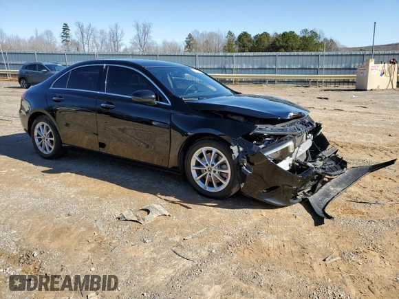 2020 Mercedes-Benz A 220 with VIN W1K3G4FBXLW044667, listed as a Copart auction lot 44079025 with 54,593 mi miles and Salvage Title. Bid and sale history available at DreamBid. Image 4.