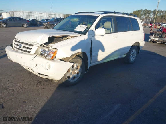 2003 Toyota Highlander with VIN JTEHF21A530149881, listed as a IAAI auction lot 41351787 with 190,789 mi miles. Bid and sale history available at carsss.com. Image 2.