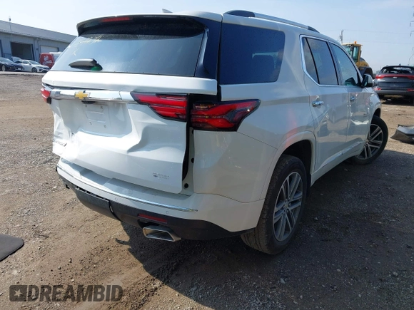 2022 Chevrolet Traverse High Country with VIN 1GNERNKW9NJ159232, listed as a IAAI auction lot 42368555 with 40,188 mi miles and . Bid and sale history available at DreamBid. Image 4.
