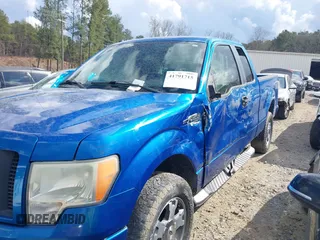 2009 Ford F-150 STX with VIN 1FTRX14899FA26714, listed as a IAAI auction lot 41791715 with 283,000 mi miles. Bid and sale history available at carsss.com. Image 6.