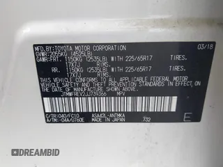2018 Toyota RAV4 XLE z VIN JTMWFREV2JJ739366, wystawiony jako IAAI lot #42270427 z przebiegiem 112 558 mil mil oraz . Historia ofert i sprzedaży dostępna na DreamBid. Obrazek 9.