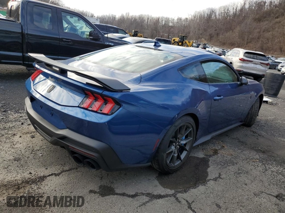 2024 Ford Mustang Dark Horse with VIN 1FA6P8R02R5502375, listed as a Copart auction lot 82881654 with 0 mi miles and Salvage Title. Bid and sale history available at carsss.com. Image 3.