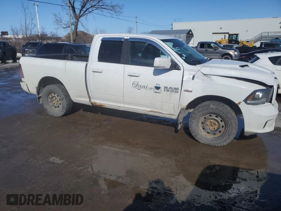 2013 Ram 1500 Sport with VIN 1C6RR7HT3DS713271, listed as a Copart auction lot 46674435 with 240,310 mi miles and Salvage title. Bid and sale history available at DreamBid. Image 4.