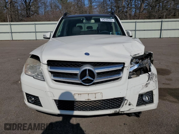 2010 Mercedes-Benz GLK 350 with VIN WDCGG8HB4AF490370, listed as a Copart auction lot 54248285 with 142,374 mi miles and Salvage Title. Bid and sale history available at DreamBid. Image 5.