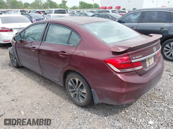 2014 Honda Civic Sedan EX with VIN 19XFB2F82EE020519, listed as a IAAI auction lot 41888819 with 127,412 mi miles. Bid and sale history available at carsss.com. Image 3.