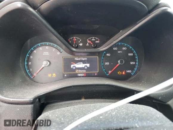 2019 Chevrolet Colorado 4WD ZR2 with VIN 1GCGTEEN1K1168301, listed as a Copart auction lot 57800275 with 78,583 mi miles and Salvage title. Bid and sale history available at DreamBid. Image 9.