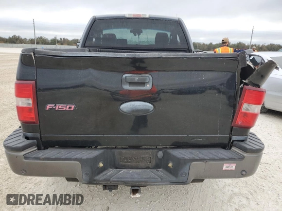 2006 Ford F-150 XLT with VIN 1FTRF04506KB40445, listed as a Copart auction lot 76186784 with 0 mi miles and Salvage Title. Bid and sale history available at carsss.com. Image 6.