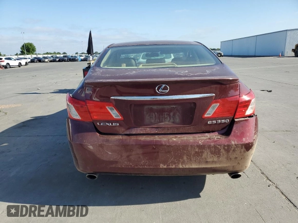 2008 Lexus ES with VIN JTHBJ46G482167400, listed as a Copart auction lot 55531835 with 252,260 mi miles and Clean Title. Bid and sale history available at carsss.com. Image 6.