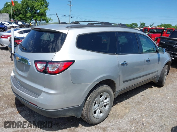2017 Chevrolet Traverse LS with VIN 1GNKRFKD5HJ247271, listed as a IAAI auction lot 42292505 with 135,767 mi miles and . Bid and sale history available at DreamBid. Image 4.
