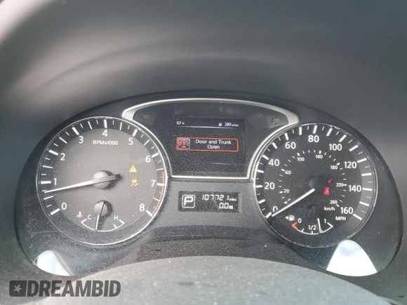 2015 Nissan Altima SL with VIN 1N4AL3AP2FN892777, listed as a Copart auction lot 53665875 with 107,721 mi miles and Salvage title. Bid and sale history available at DreamBid. Image 9.