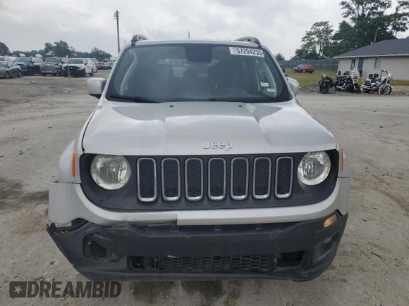 2018 Jeep Renegade Latitude with VIN ZACCJABB5JPH11414, listed as a Copart auction lot 57204235 with 73,097 mi miles and Salvage title. Bid and sale history available at DreamBid. Image 5.