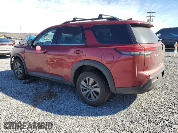 2023 Nissan Pathfinder SV z VIN 5N1DR3BCXPC228852, wystawiony jako Copart lot #47326865 z przebiegiem 73 379 mil mil oraz Szkoda całkowita • Salvage title. Historia ofert i sprzedaży dostępna na DreamBid. Obrazek 2.