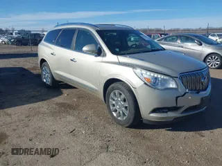 2014 Buick Enclave Leather with VIN 5GAKRBKD6EJ329850, listed as a IAAI auction lot 41851778 with 141,683 mi miles. Bid and sale history available at carsss.com. Image 1.