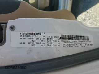 2014 Dodge Grand Caravan SE with VIN 2C4RDGBGXER244637, listed as a Copart auction lot 47122995 with 322,508 mi miles and Salvage Title. Bid and sale history available at DreamBid. Image 13.