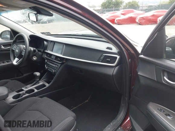 2019 Kia Optima LX with VIN 5XXGT4L36KG377856, listed as a IAAI auction lot 42615007 with 37,647 mi miles and . Bid and sale history available at DreamBid. Image 5.