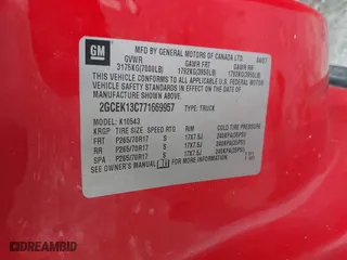 2007 Chevrolet Silverado 1500 LS with VIN 2GCEK13C771669957, listed as a IAAI auction lot 41469542 with 169,857 mi miles. Bid and sale history available at carsss.com. Image 9.