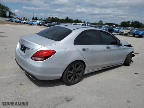 2017 Mercedes-Benz C-Class C 300 with VIN 55SWF4JB9HU183698, listed as a Copart auction lot 52254345 with 92,936 mi miles and Clean Title. Bid and sale history available at carsss.com. Image 3.