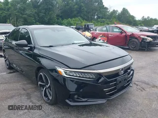 2021 Honda Accord Sport with VIN 1HGCV1F30MA031773, listed as a IAAI auction lot 42498117 with 67,643 mi miles and . Bid and sale history available at DreamBid. Image 1.