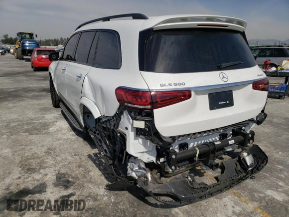 2020 Mercedes-Benz GLS with VIN 4JGFF8GE6LA198344, listed as a Copart auction lot 42232973 with 14,305 mi miles. Bid and sale history available at carsss.com. Image 2.