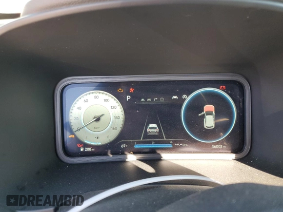 2023 Hyundai Kona Limited with VIN KM8K53A35PU007979, listed as a Copart auction lot 81557734 with 36,002 mi miles and Salvage Title. Bid and sale history available at carsss.com. Image 9.