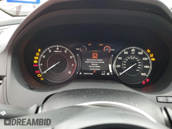 2020 Acura RDX Technology with VIN 5J8TC1H52LL020748, listed as a Copart auction lot 44591955 with 31,471 mi miles and Salvage title. Bid and sale history available at DreamBid. Image 9.