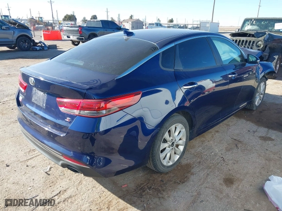 2018 Kia Optima S with VIN 5XXGT4L34JG194647, listed as a IAAI auction lot 41644732 with 122,107 mi miles. Bid and sale history available at carsss.com. Image 4.