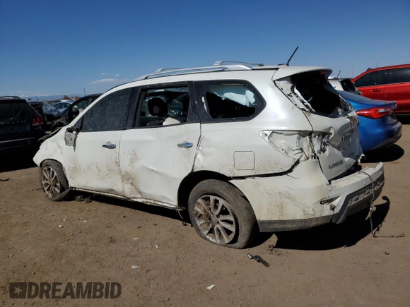 2015 Nissan Pathfinder SV z VIN 5N1AR2MN3FC698635, wystawiony jako Copart lot #53838285 z przebiegiem 91 502 mil mil oraz Nie do naprawy • Non repairable. Historia ofert i sprzedaży dostępna na DreamBid. Obrazek 2.