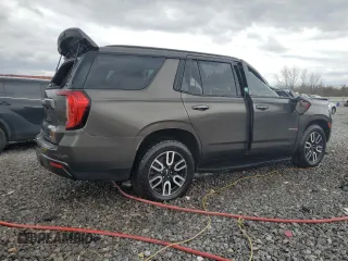 2021 GMC Yukon AT4 with VIN 1GKS2CKD8MR299277, listed as a Copart auction lot 47027565 with 54,806 mi miles and Salvage Title. Bid and sale history available at carsss.com. Image 3.