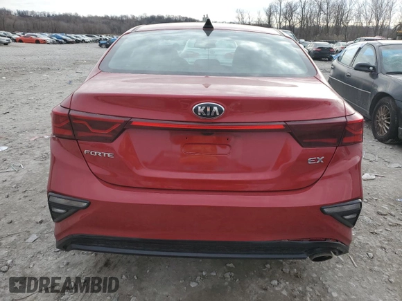 2021 Kia Forte EX with VIN 3KPF54ADXME349152, listed as a Copart auction lot 84282214 with 56,073 mi miles and Salvage Title. Bid and sale history available at DreamBid. Image 6.
