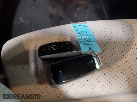 2020 Mercedes-Benz C 300 with VIN WDDWF8EB7LR562663, listed as a IAAI auction lot 41054444 with 36,146 mi miles and . Bid and sale history available at DreamBid. Image 11.