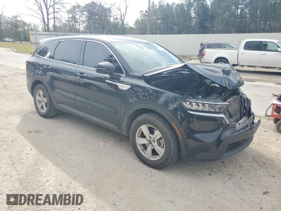 2023 Kia Sorento LX with VIN 5XYRG4LC7PG197740, listed as a Copart auction lot 48321105 with 91,714 mi miles and Salvage Title. Bid and sale history available at carsss.com. Image 4.