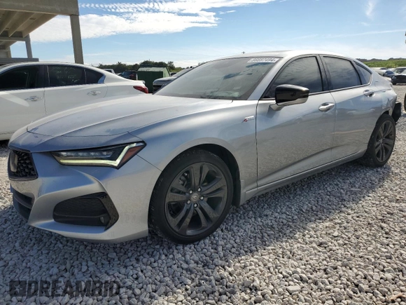 2021 Acura TLX w/A-Spec Package with VIN 19UUB5F54MA012441, listed as a Copart auction lot 86697494 with 40,859 mi miles and Salvage Title. Bid and sale history available at carsss.com. Image 1.