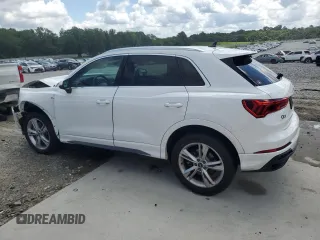 2021 Audi Q3 S line Premium with VIN WA1DECF37M1028653, listed as a Copart auction lot 61348155 with 42,322 mi miles and Salvage title. Bid and sale history available at DreamBid. Image 2.