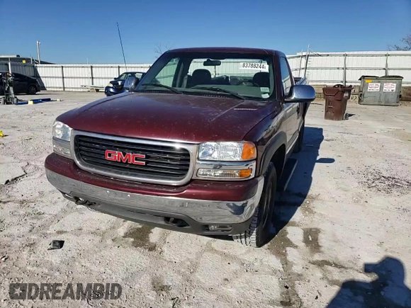 1999 GMC New Sierra 1500 SLE with VIN 1GTEK14TXXE533674, listed as a Copart auction lot 83788244 with 188,751 mi miles and Salvage Title. Bid and sale history available at carsss.com. Image 11.