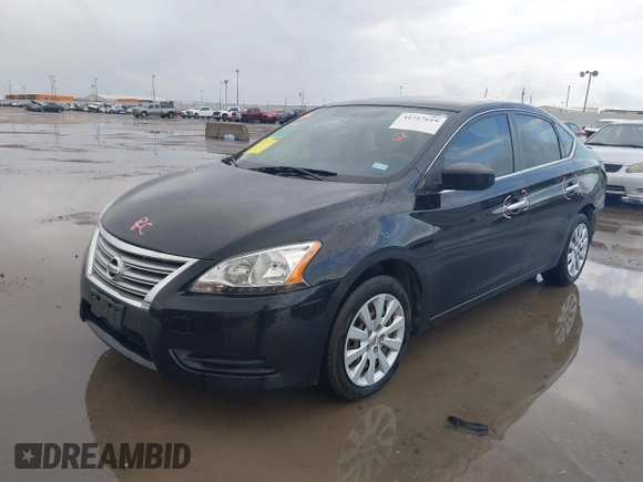 2013 Nissan Sentra S with VIN 3N1AB7AP2DL672124, listed as a IAAI auction lot 41717619 with 154,610 mi miles and . Bid and sale history available at DreamBid. Image 2.