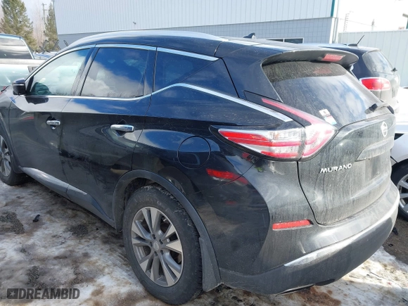 2015 Nissan Murano SL with VIN 5N1AZ2MHXFN220002, listed as a IAAI auction lot 41455807 with 80,975 mi miles. Bid and sale history available at carsss.com. Image 3.