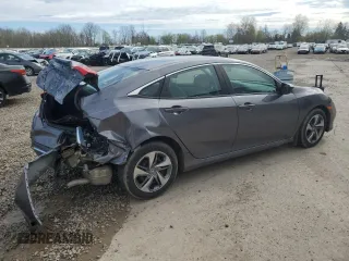 2019 Honda Civic LX with VIN 2HGFC2F61KH558125, listed as a Copart auction lot 55324225 with 66,107 mi miles and Salvage Title. Bid and sale history available at DreamBid. Image 3.
