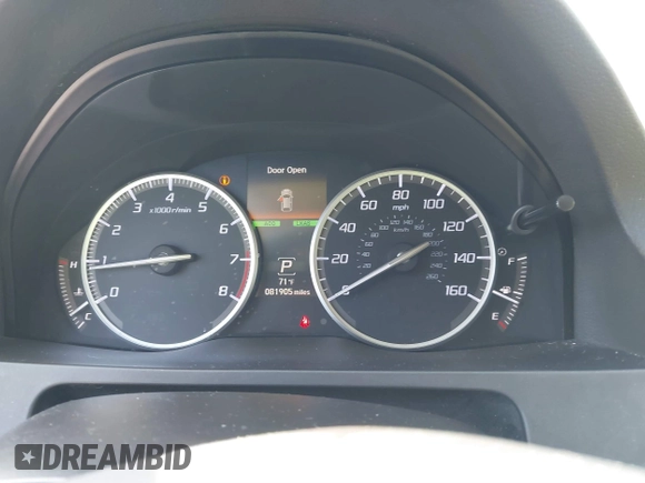 2018 Acura RDX w/Advance Pkg with VIN 5J8TB3H70JL000561, listed as a IAAI auction lot 41628961 with 81,905 mi miles. Bid and sale history available at carsss.com. Image 7.