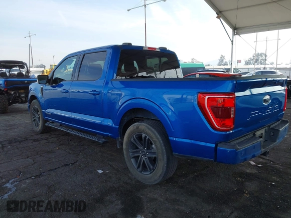 2021 Ford F-150 XL with VIN 1FTFW1CD0MFC50953, listed as a IAAI auction lot 41466036 with 33,983 mi miles and . Bid and sale history available at DreamBid. Image 3.