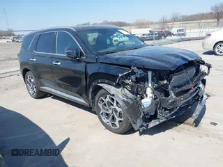 2021 Hyundai Palisade Calligraphy z VIN KM8R7DHE0MU205158, wystawiony jako IAAI lot #41903856 z przebiegiem 39 992 mil mil oraz . Historia ofert i sprzedaży dostępna na DreamBid. Obrazek 1.